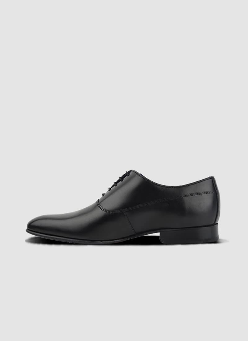 Language Shoes-Men-Scott Oxford-Premium Leather-Black Colour-Formal Shoe