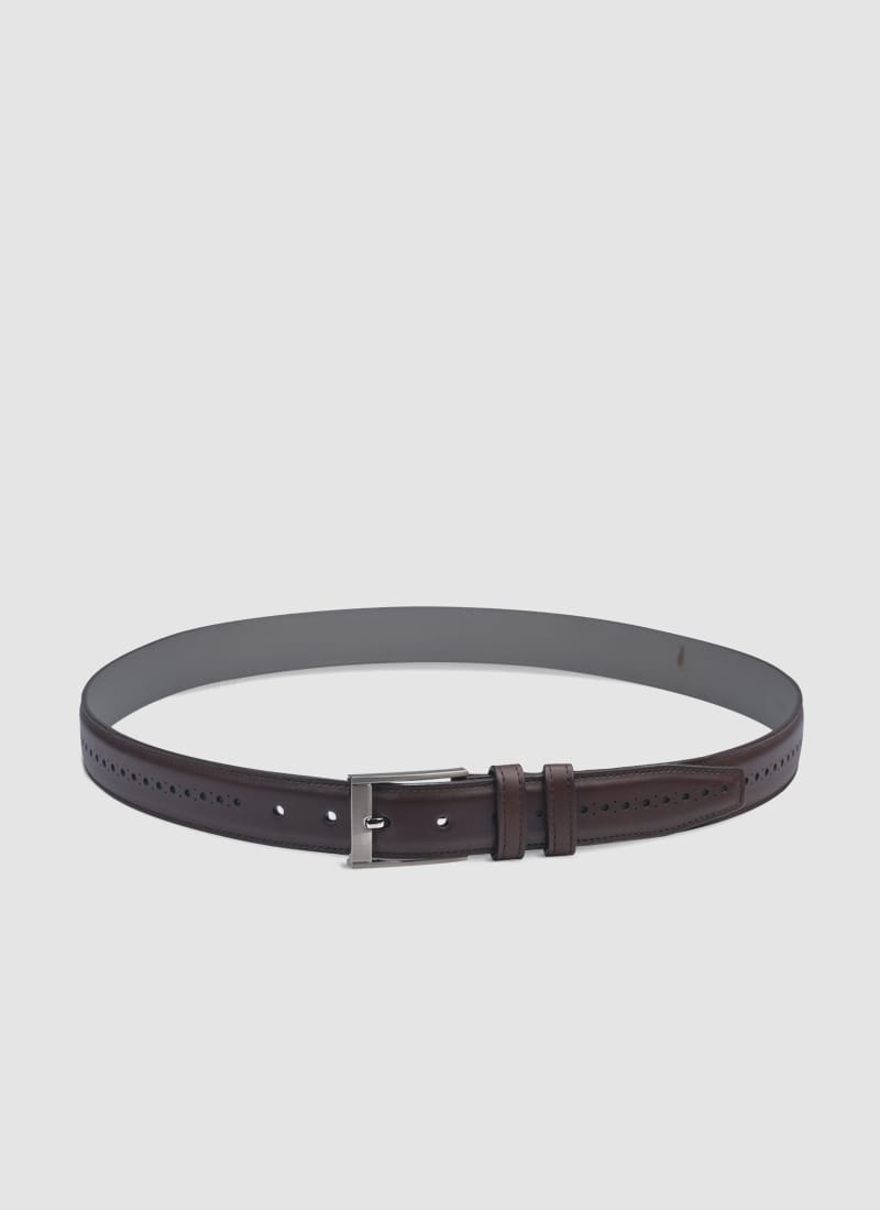 Language Shoes-Men-Gary Belt-Premium Leather-Brown Colour-Belt