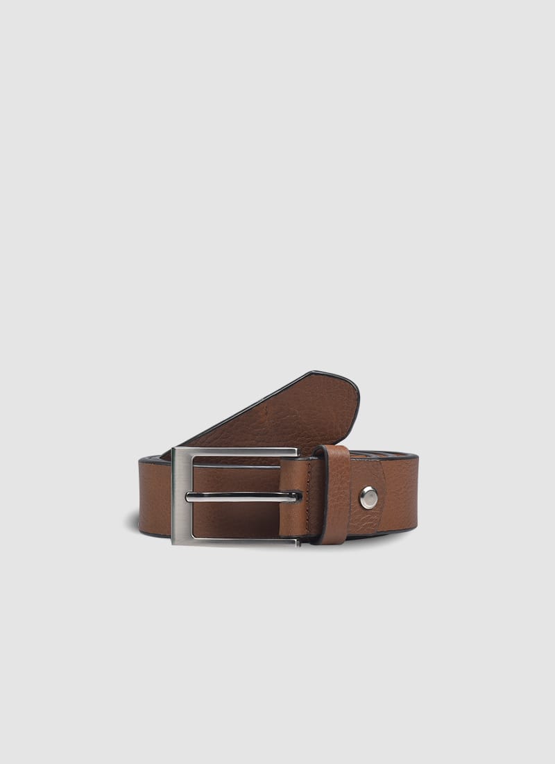 Language Shoes-Men-Troye Belt-Premium Leather-Tan Colour-Belt