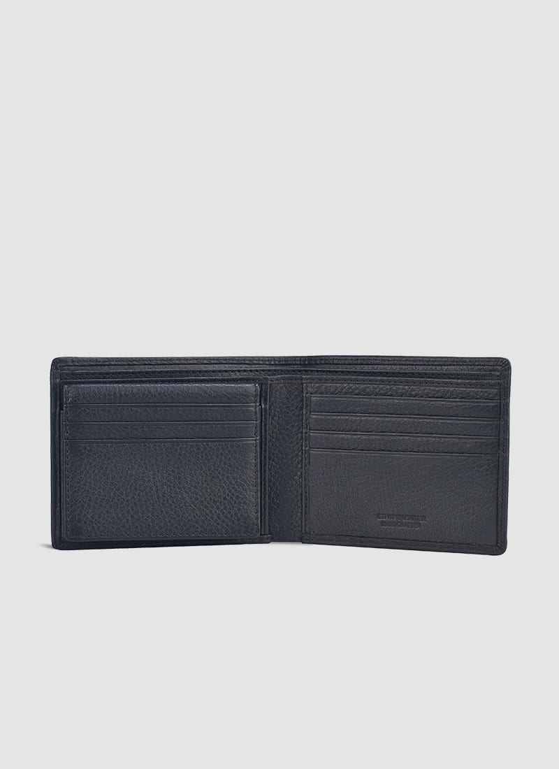 Language Shoes-Men-Gordon Bi-fold Wallet-Premium Leather-Black Colour-Leather Accessories