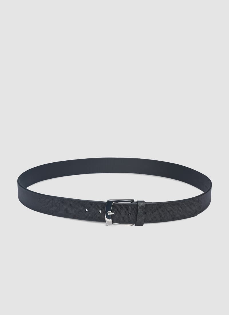 Language Shoes-Men-Sam Belt-Premium Leather-Black Colour-Belt