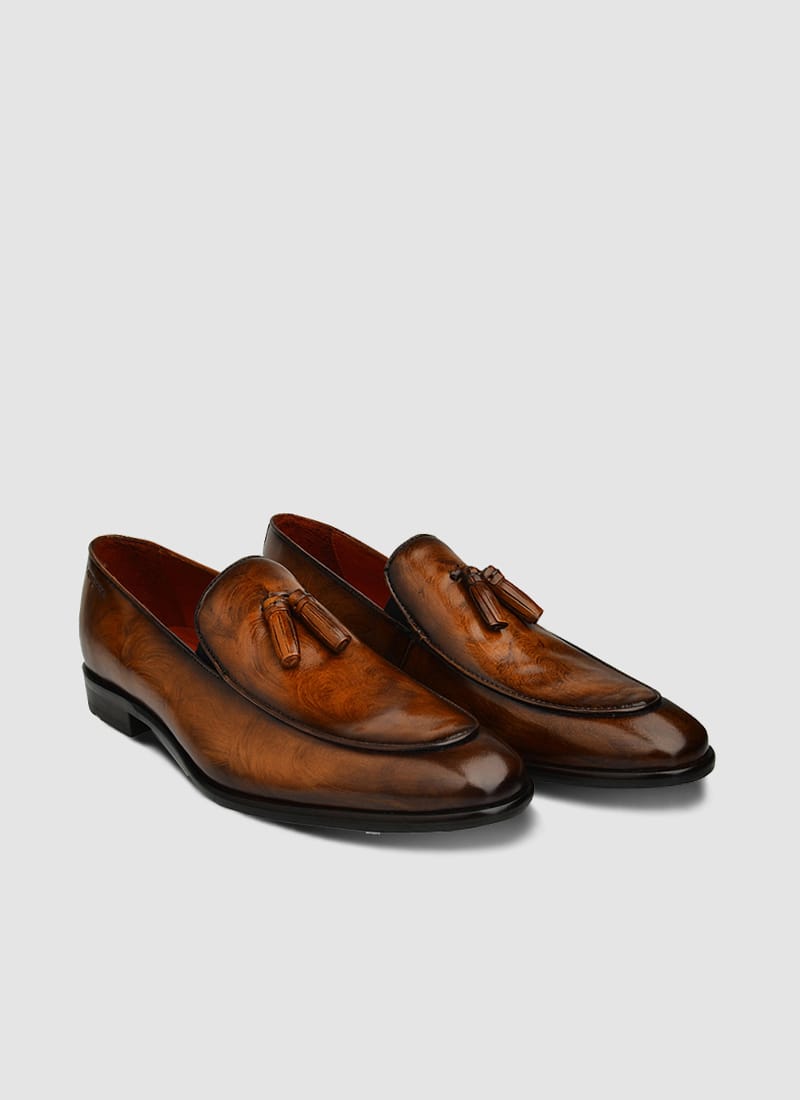 Language Shoes-Men-Chan Loafer-Premium Leather-Tan Colour-Formal Shoe