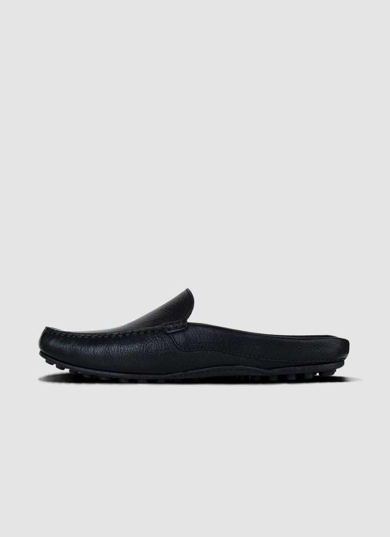 Language Shoes-Men-Lemas Driver-Premium Leather-Black Colour-Casual Shoe