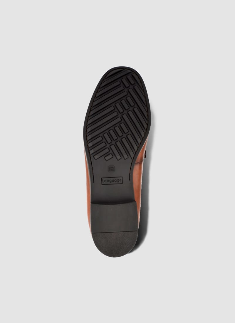 Language Shoes-Men-Swank Moccasin-Premium Leather-Brown Colour-Formal Shoe