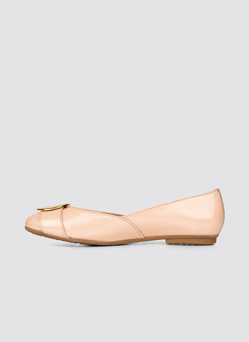 Language Shoes-Women-Circie Ballerina-Premium Leather-Rose Colour-Formal Shoe