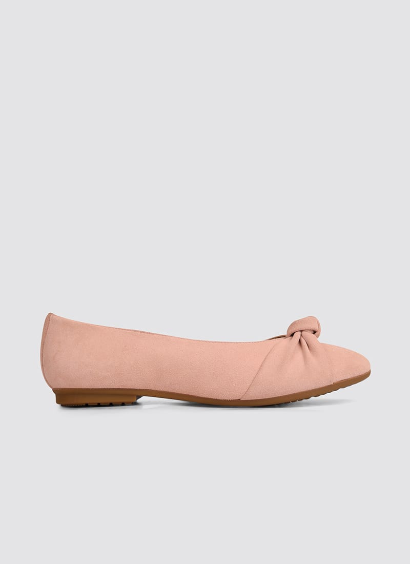 Language Shoes-Women-Doris Ballerina-Premium Leather-Pink Colour-Formal Shoe