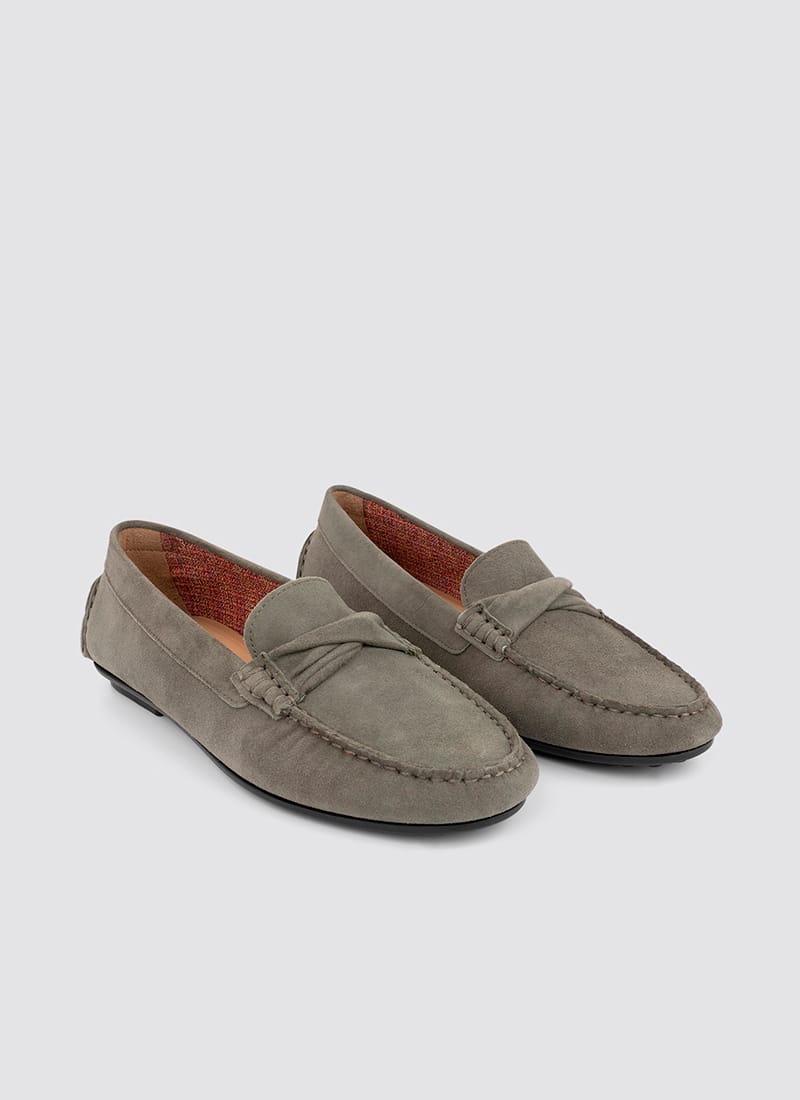 Language Shoes-Women-Bia Moccasin-Premium Leather-Sage Colour-Formal Shoe