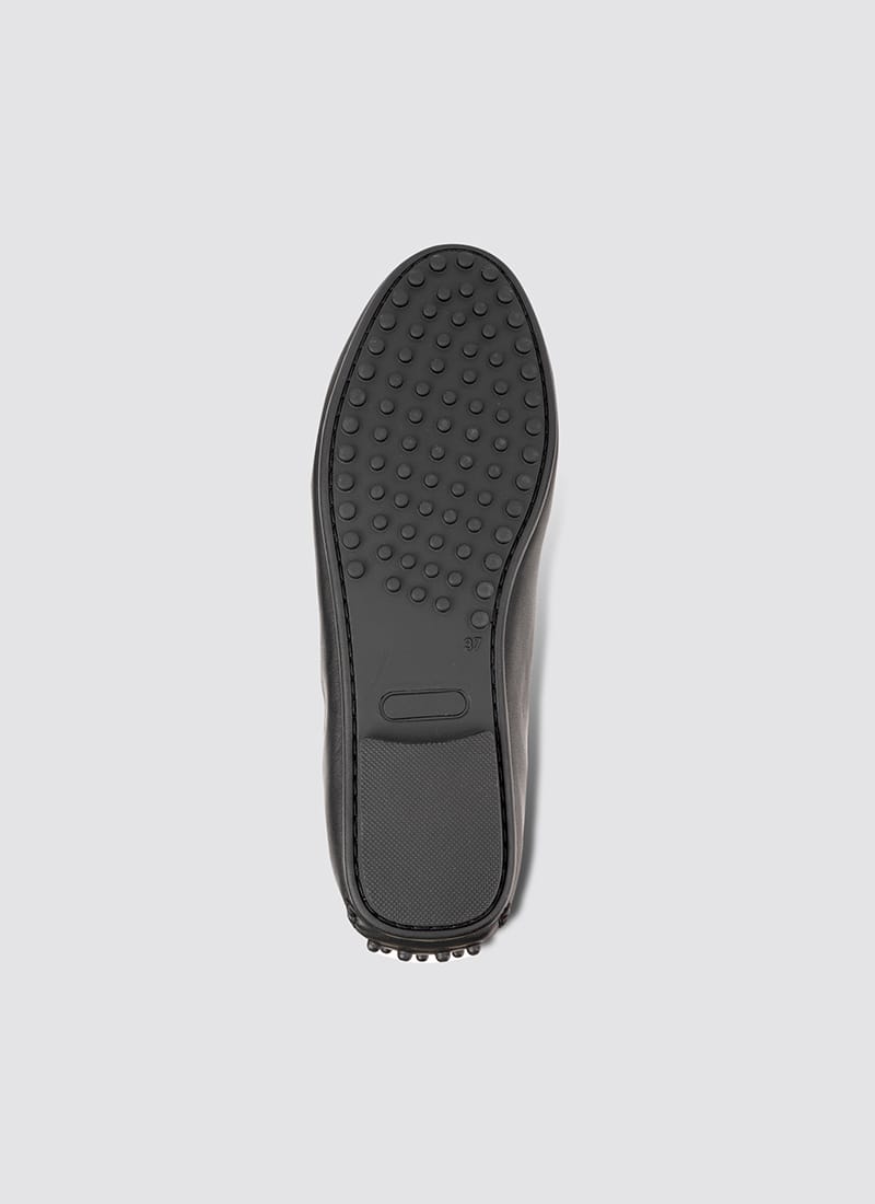 Language Shoes-Women-Artemis Moccasin-Premium Leather-Black Colour-Formal Shoe
#color_black