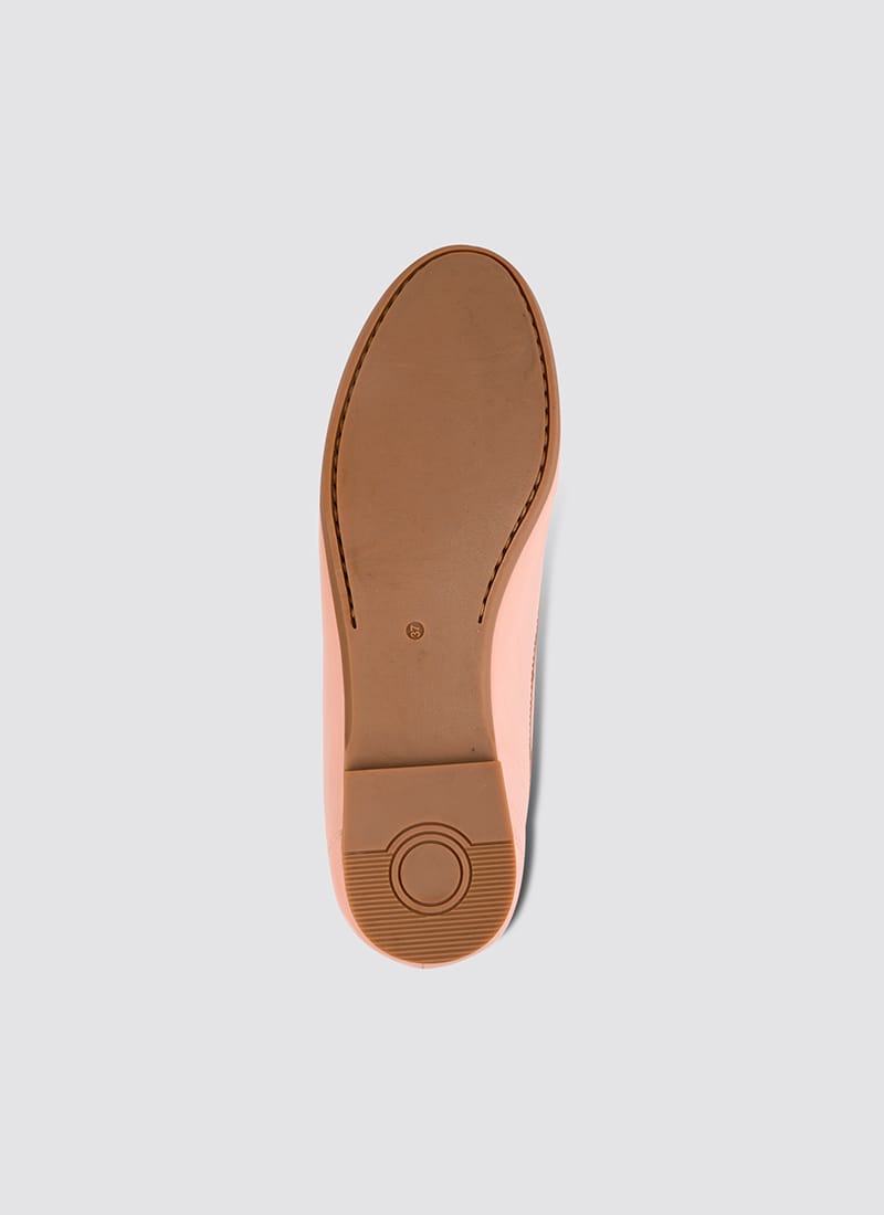 Language Shoes-Women-Selene Moccasin-Premium Leather-Pink Colour-Formal Shoe