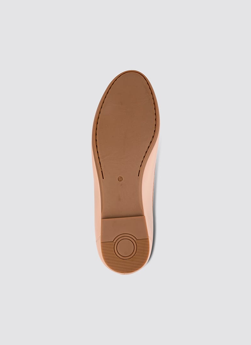 Language Shoes-Women-Selene Moccasin-Premium Leather-Rose Colour-Formal Shoe