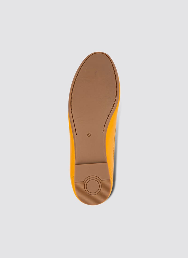 Language Shoes-Women-Selene Moccasin-Premium Leather-Senape Colour-Formal Shoe