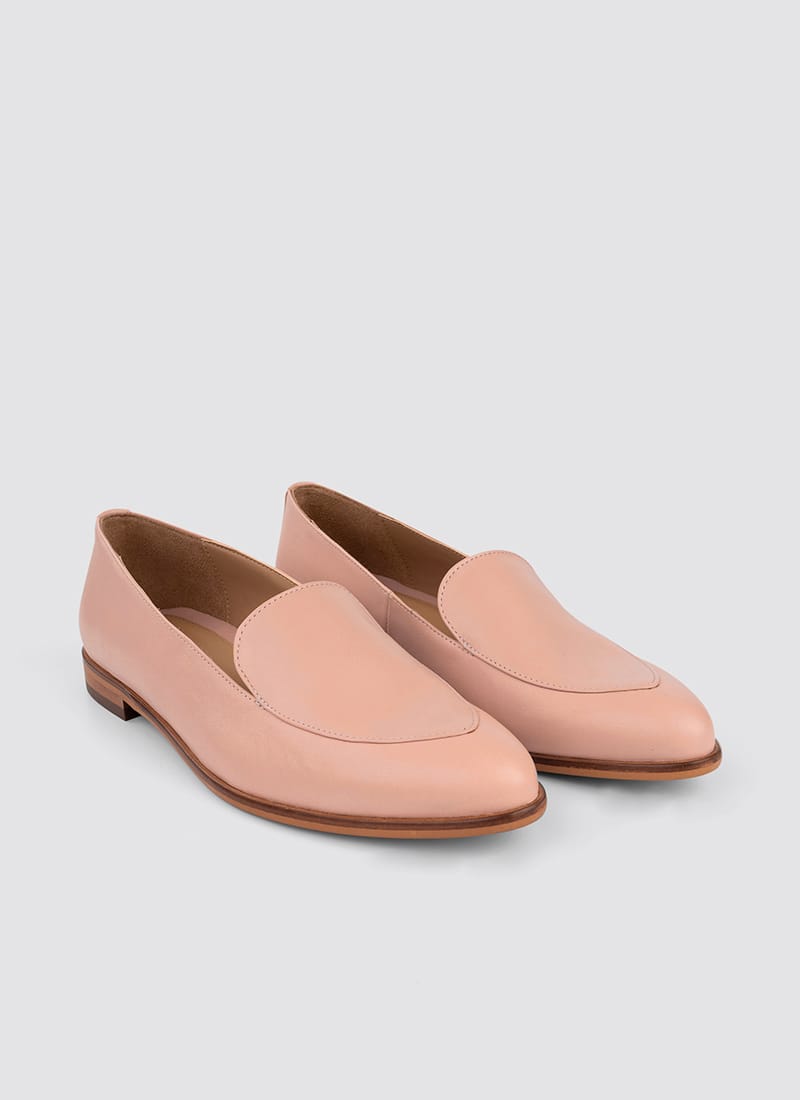 Language Shoes-Women-Calypso Loafer-Premium Leather-Pink Colour-Formal Shoe