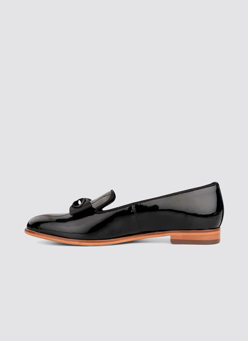 Language Shoes-Women-Urania Loafer-Premium Leather-Black Colour-Formal Shoe