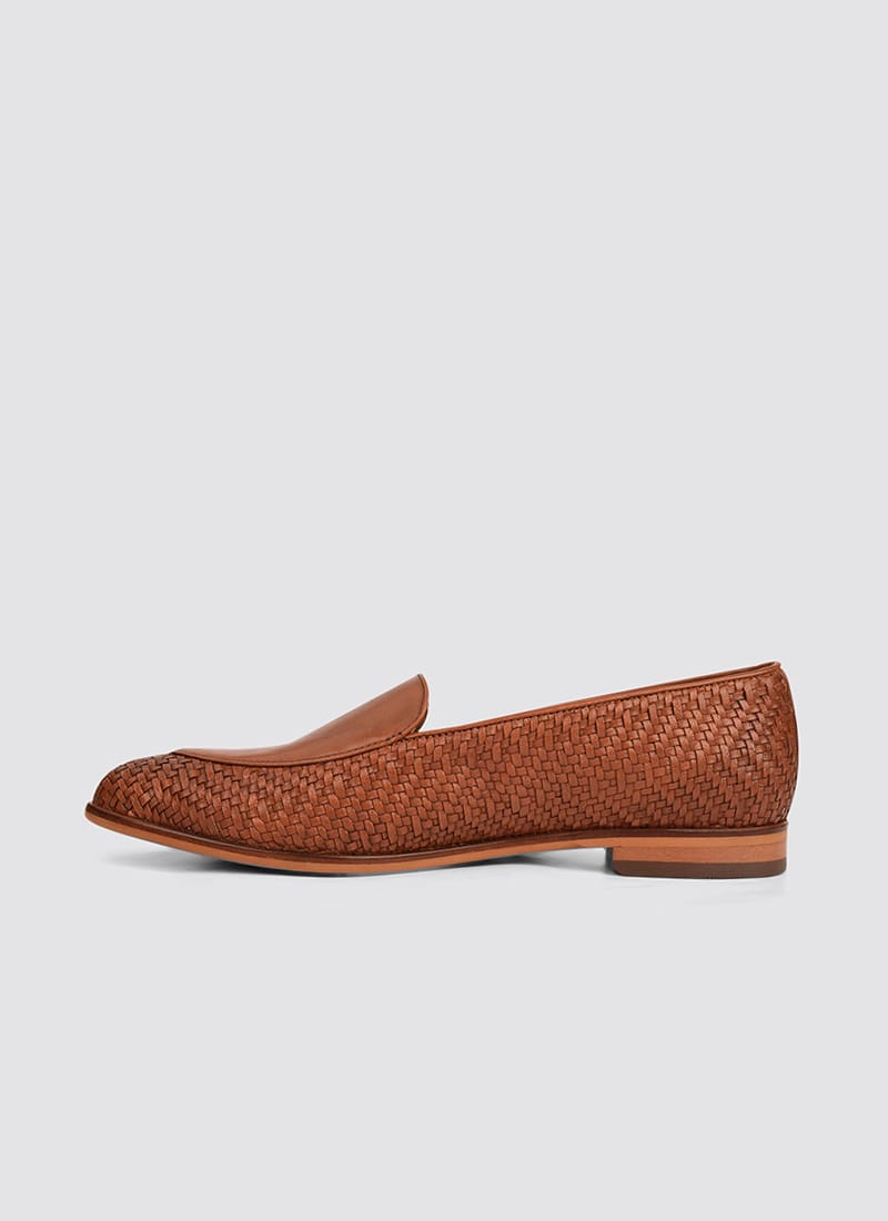 Language Shoes-Women-Maia Loafer-Premium Leather-Tan Colour-Formal Shoe