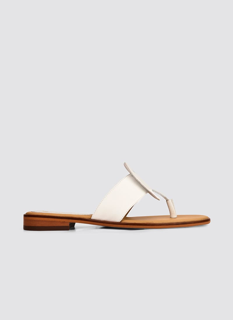 Language Shoes-Women-Styx Sandal-Premium Leather-White Colour-Sandal