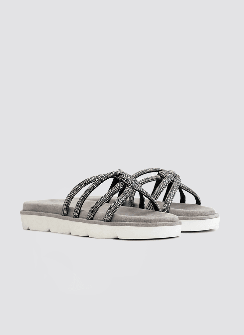 Language Shoes-Women-Asher Sandal-Premium Leather-Grey Colour-Sandals-3