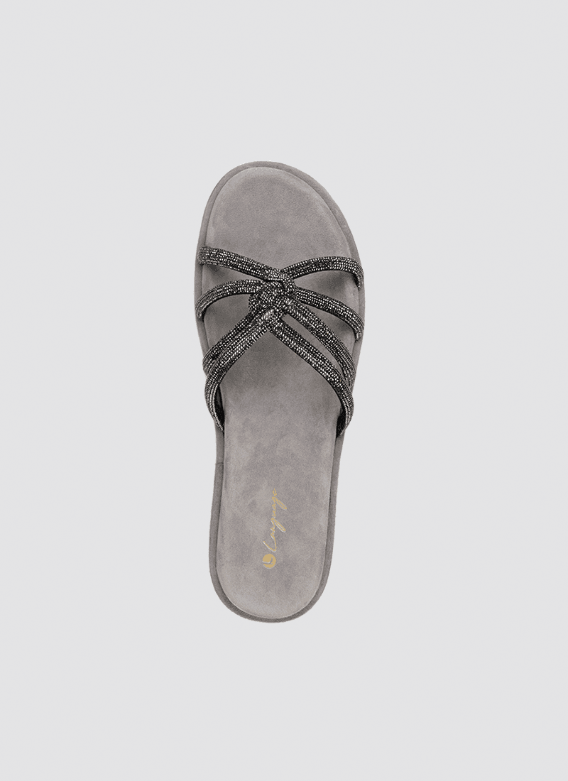 Language Shoes-Women-Asher Sandal-Premium Leather-Grey Colour-Sandals
#color_pewter