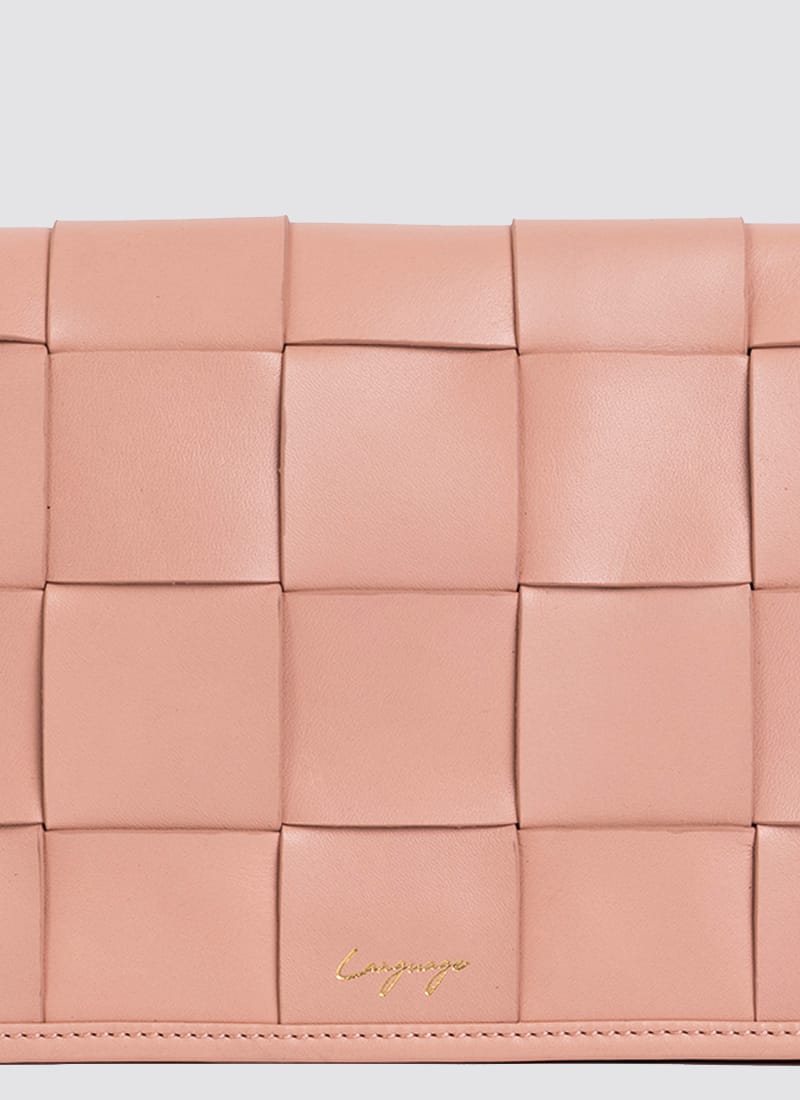 Language Shoes-Women-Mosaic Cross Body-Premium Leather-Pink Colour-Leather Accessories
#color_pink