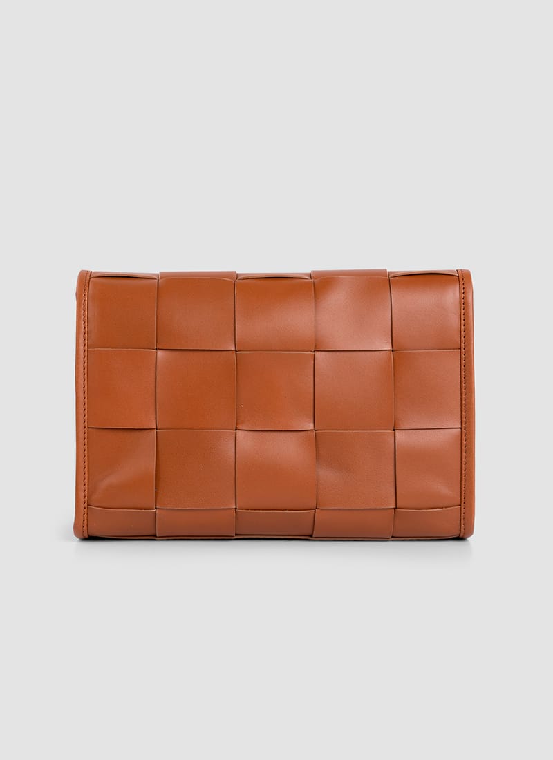 Language Shoes-Women-Mosaic Cross Body-Premium Leather-Tan Colour-Leather Accessories
#color_tan