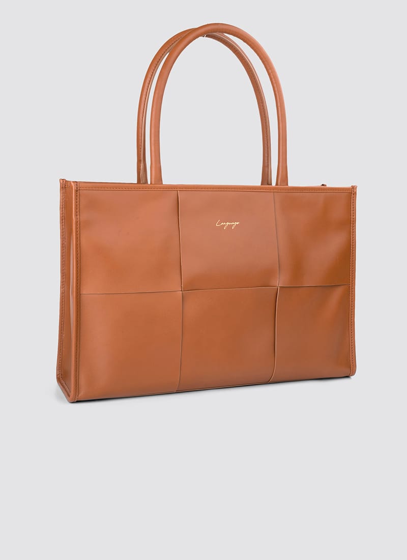 Language Shoes-Women-Mocha Tote-Premium Leather-Tan Colour-Leather Accessories
#color_tan
