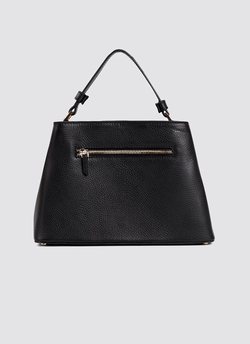 Language Shoes-Women-Flamingo Hand Bag-Premium Leather-Black Colour-Leather Accessories
#color_black
