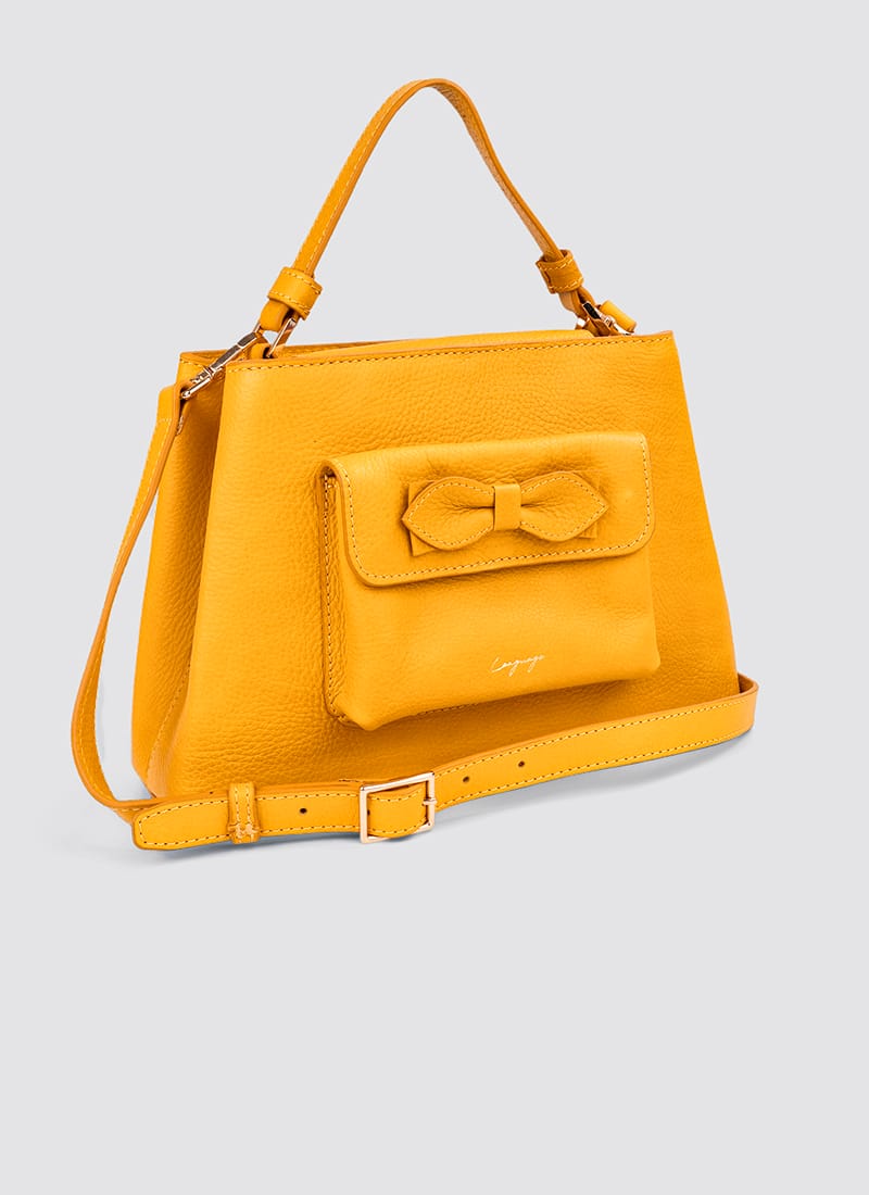 Language Shoes-Women-Flamingo Hand Bag-Premium Leather-Senape Colour-Leather Accessories
#color_senape