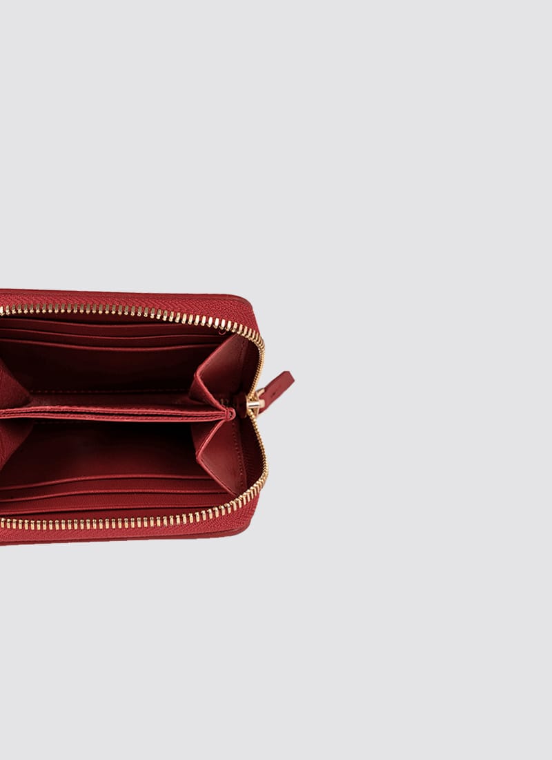 Language Shoes-Women-Rosa Wallet-Premium Leather-Red Colour-Leather Accessories