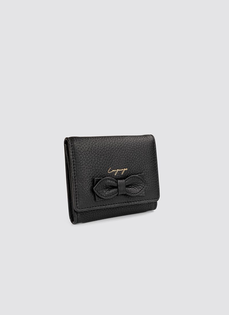 Language Shoes-Women-Siena Wallet-Premium Leather-Black Colour-Leather Accessories
#color_black