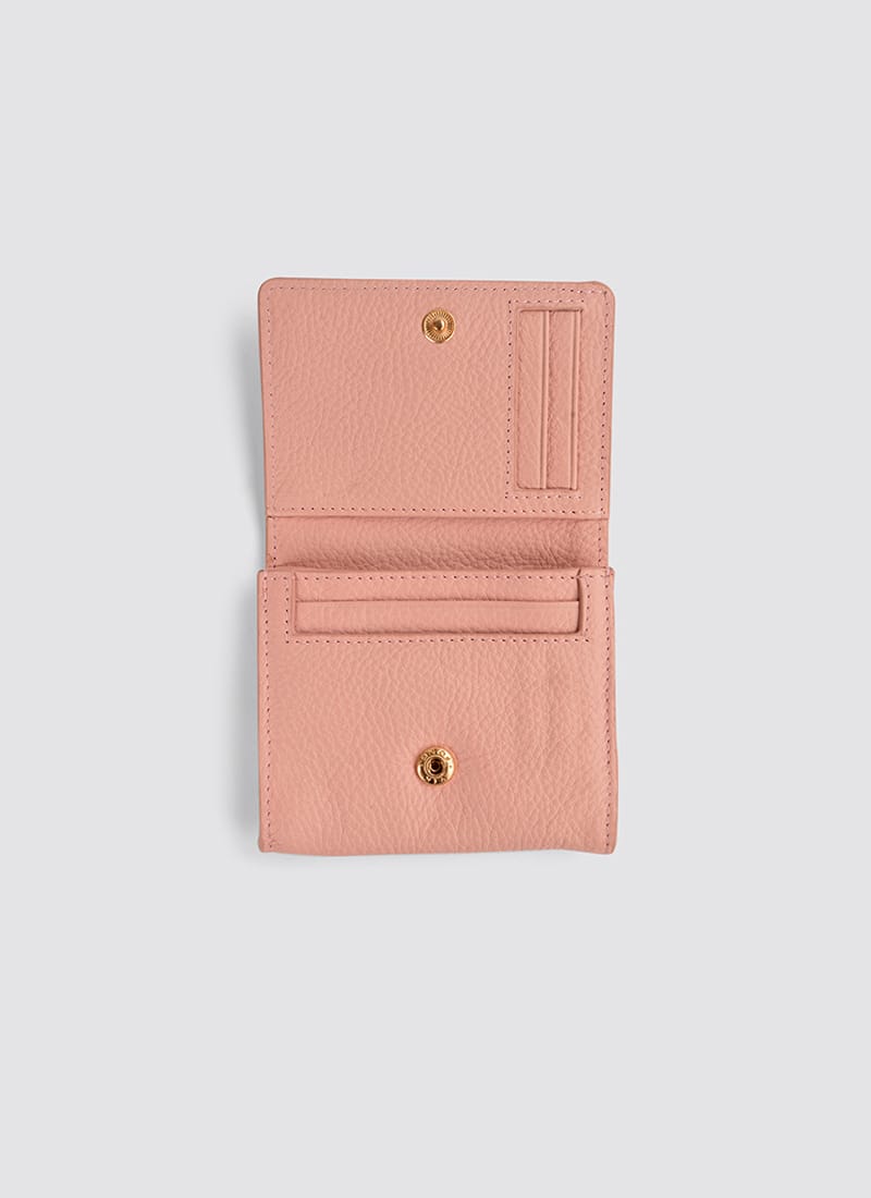 Language Shoes-Women-Siena Wallet-Premium Leather-Pink Colour-Leather Accessories
#color_pink