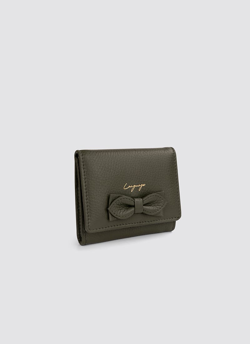 Language Shoes-Women-Siena Wallet-Premium Leather-Sage Colour-Leather Accessories
#color_sage