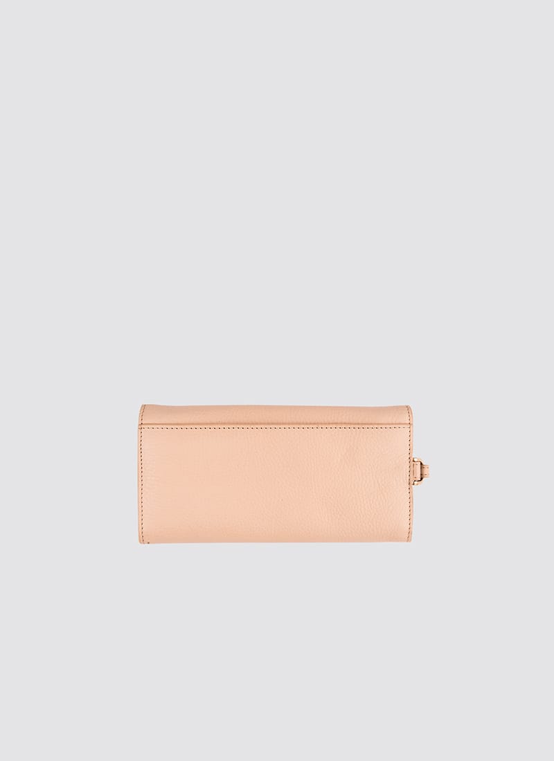 Language Shoes-Women-Onyx Long Wallet-Premium Leather-Rose Colour-Leather Accessories
#color_rose