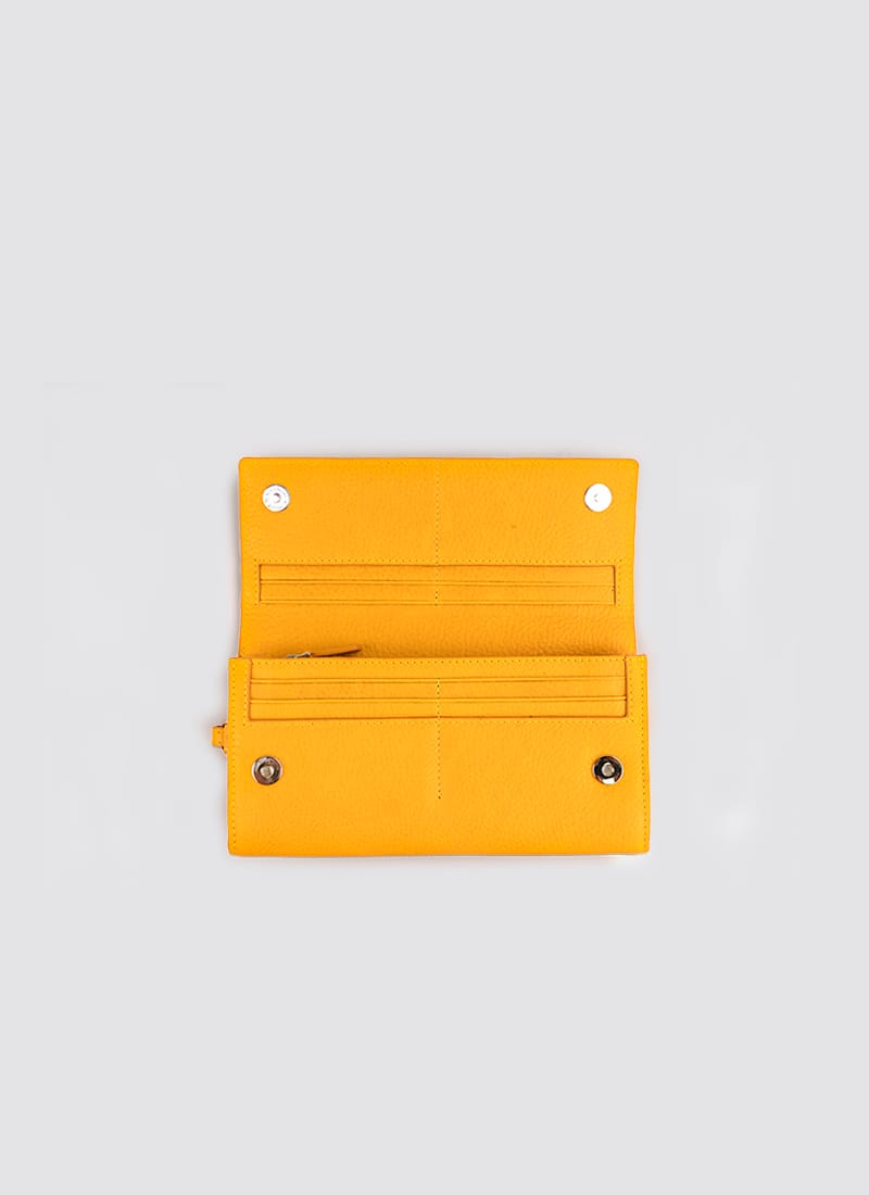 Language Shoes-Women-Onyx Long Wallet-Premium Leather-Senape Colour-Leather Accessories
#color_senape