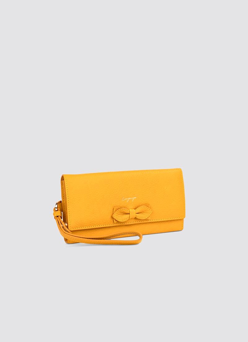 Language Shoes-Women-Onyx Long Wallet-Premium Leather-Senape Colour-Leather Accessories
#color_senape