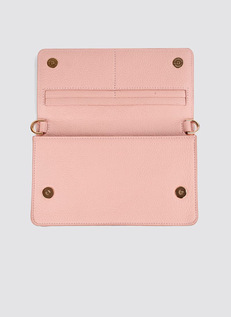 Language Shoes-Women-Carol Wallet on Chain-Premium Leather-Pink Colour-Leather Accessories
#color_pink