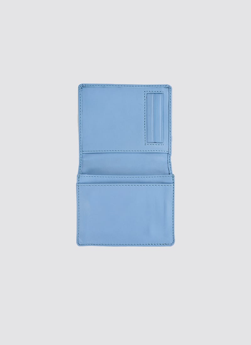 Language Shoes-Women-Ebony Wallet-Premium Leather-Blue Colour-Leather Accessories