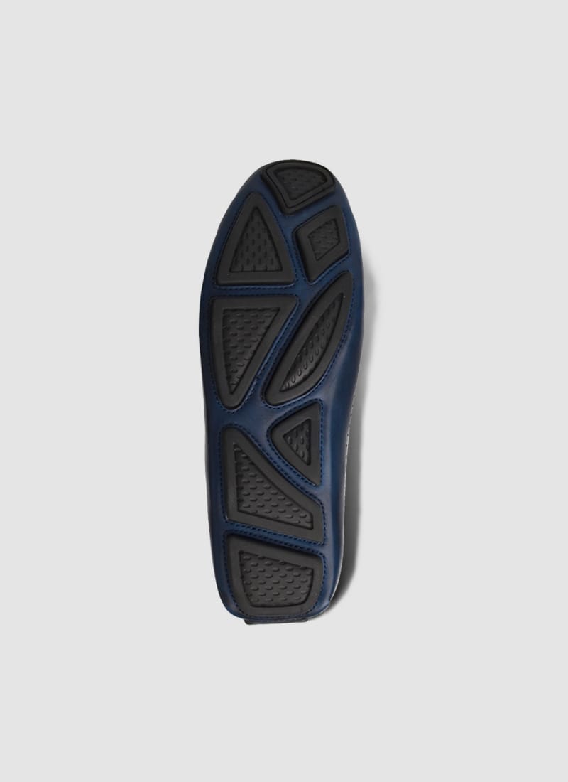 Language Shoes-Men-Drake Driver-Premium Leather-Navy Colour-Casual Shoe