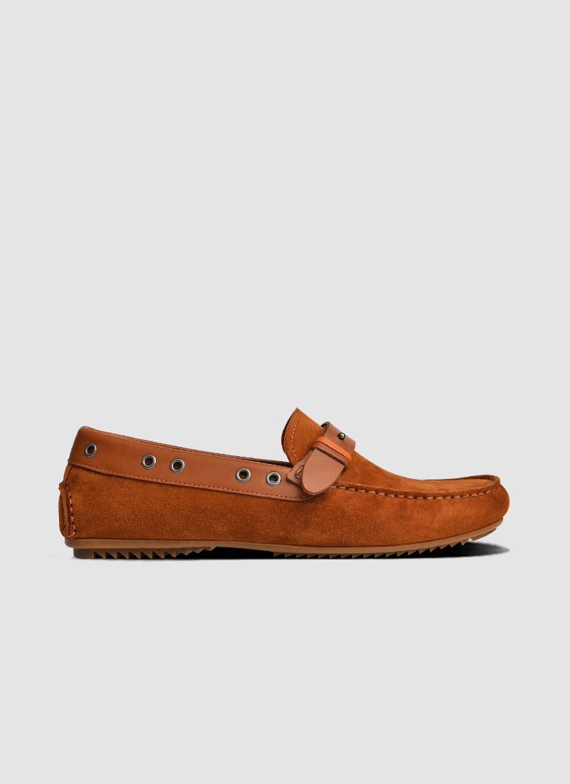 Language Shoes-Men-Reggie Driver-Premium Leather-Tan Colour-Casual Shoe