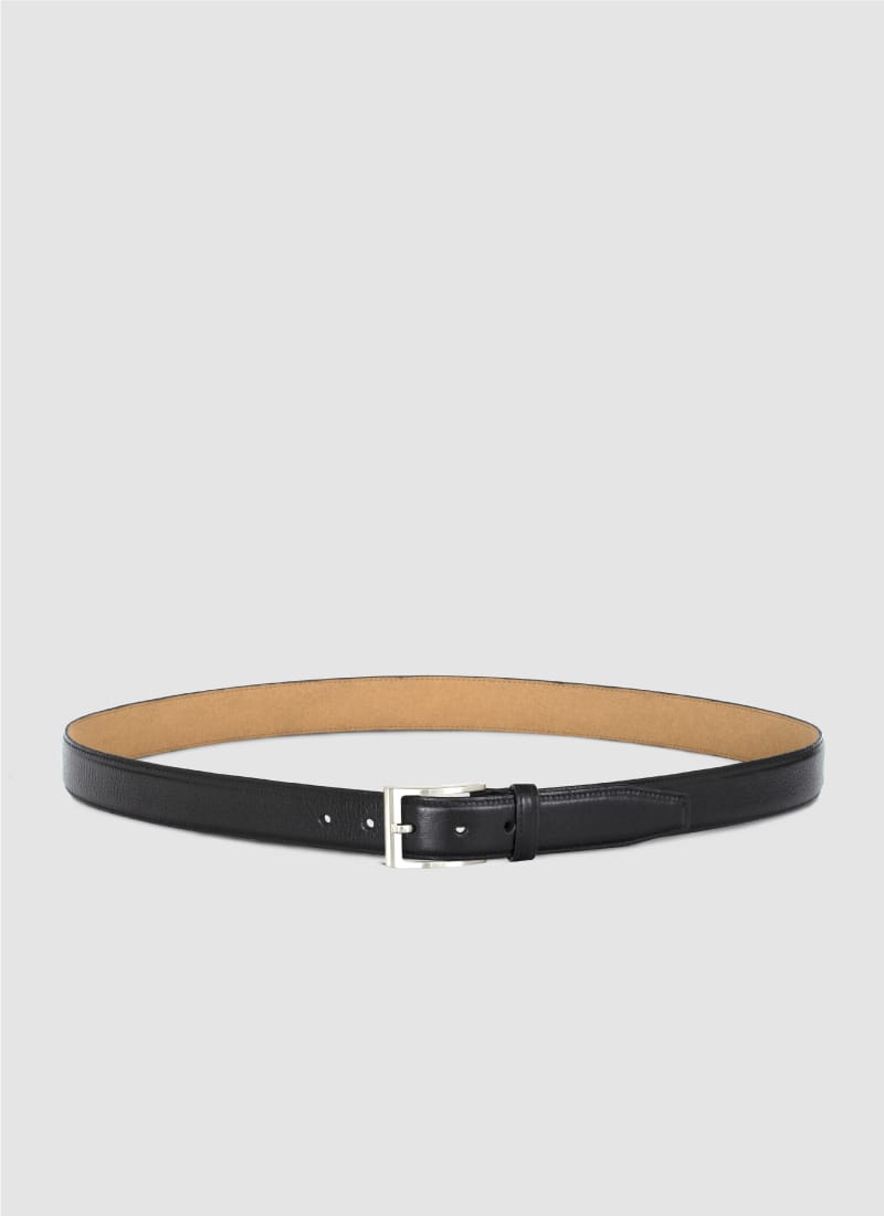 Language Shoes-Men-Travis Belt-Premium Leather-Black Colour-Belt