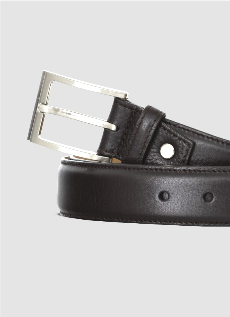 Language Shoes-Men-Travis Belt-Premium Leather-Brown Colour-Belt
