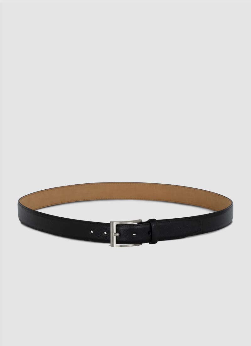Language Shoes-Men-Lorin Belt-Premium Leather-Black Colour-Belt