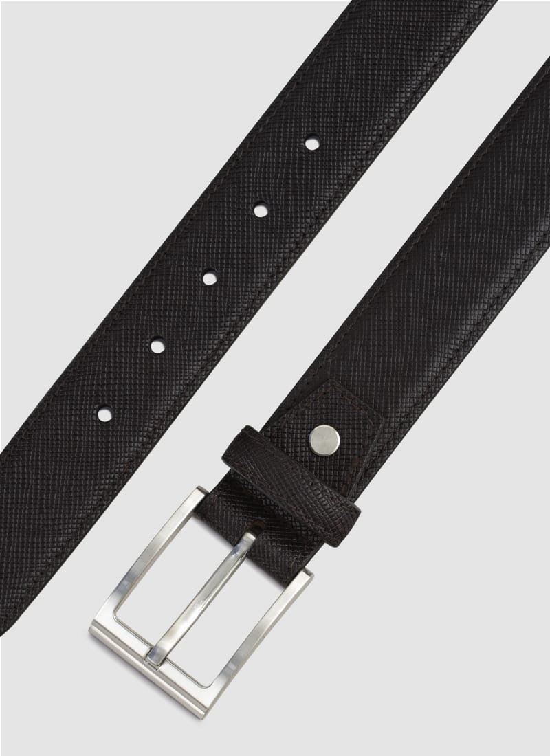 Language Shoes-Men-Lorin Belt-Premium Leather-Dark Brown Colour-Belt