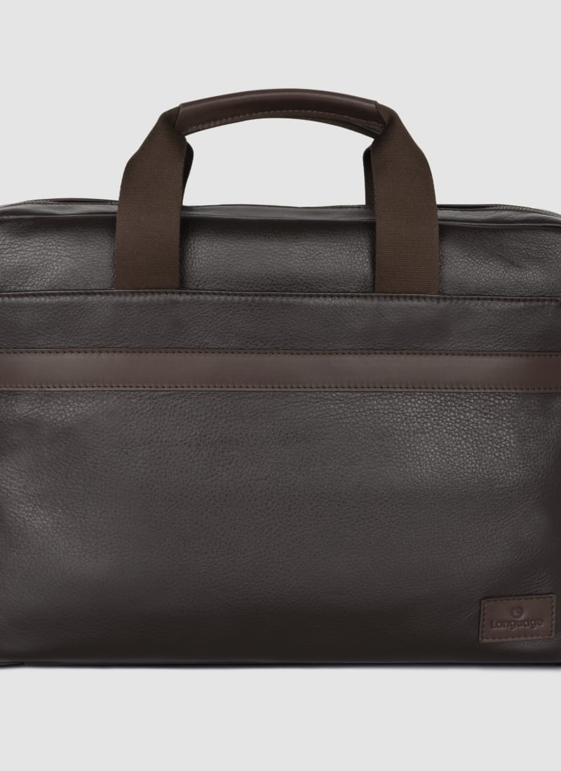 Language Shoes-Men-Julio Folio Bag(ipad Holder)-Premium Leather-Brown Colour-Leather Accessories