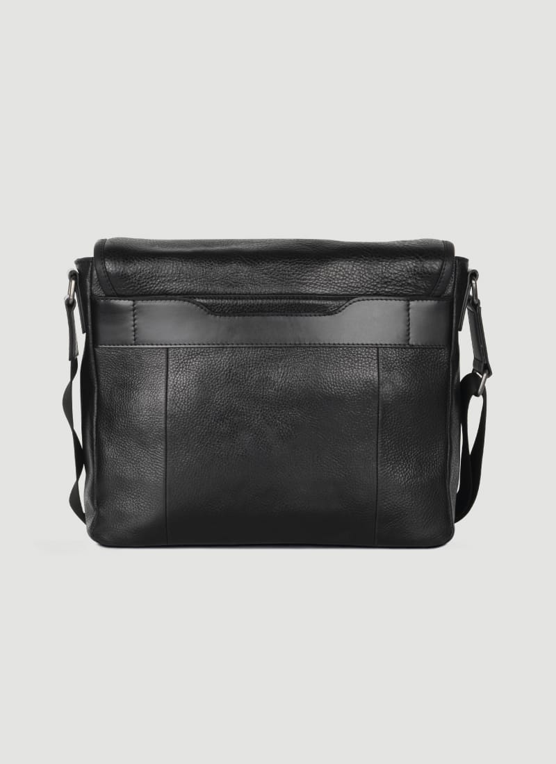 Language Shoes-Men-Daniel Messenger Bag-Premium Leather-Black Colour-Leather Accessories