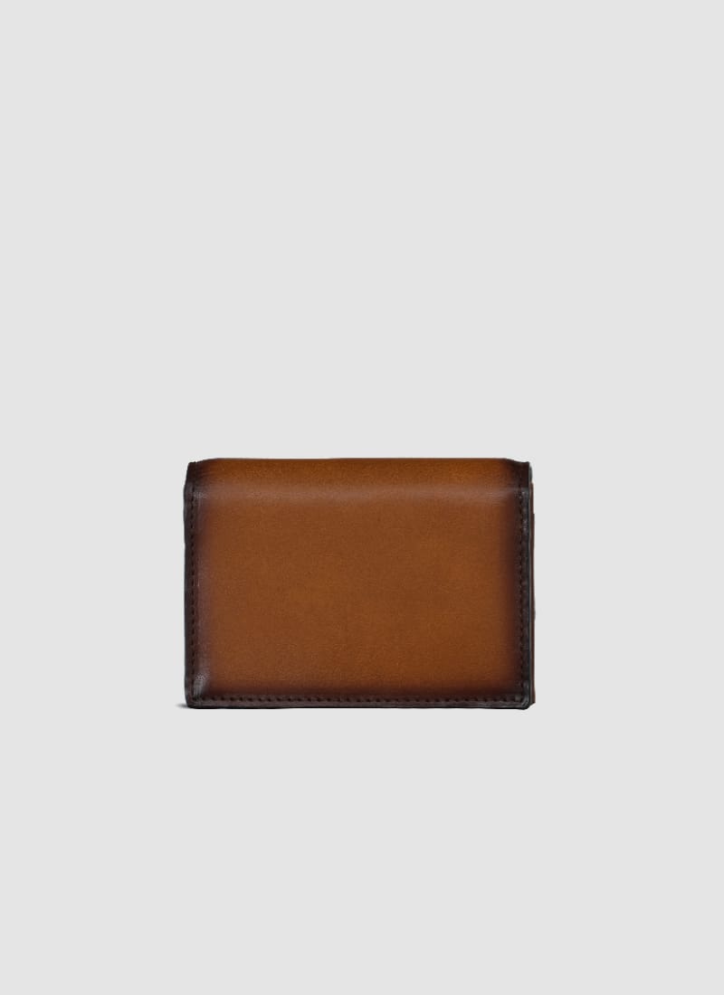 Language Shoes-Men-Otis Card Holder-Premium Leather-Tan Colour-Leather Accessories