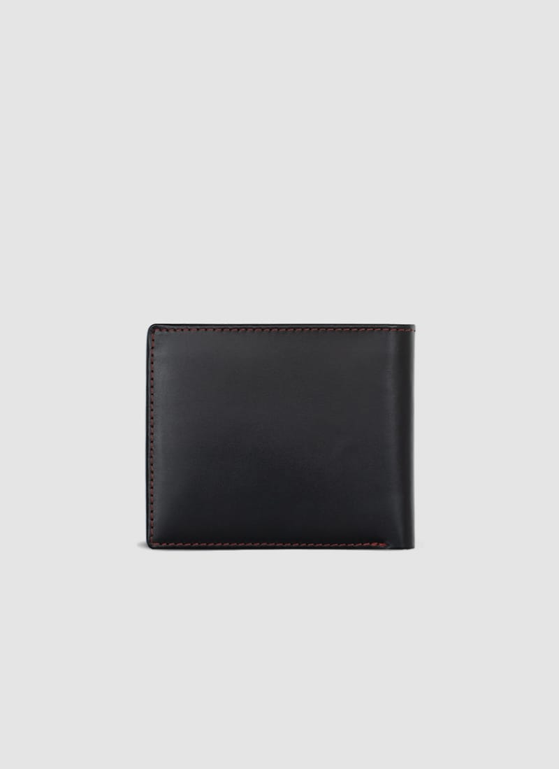 Language Shoes-Men-Ian Slimfold Wallet-Premium Leather-Red Colour-Leather Accessories