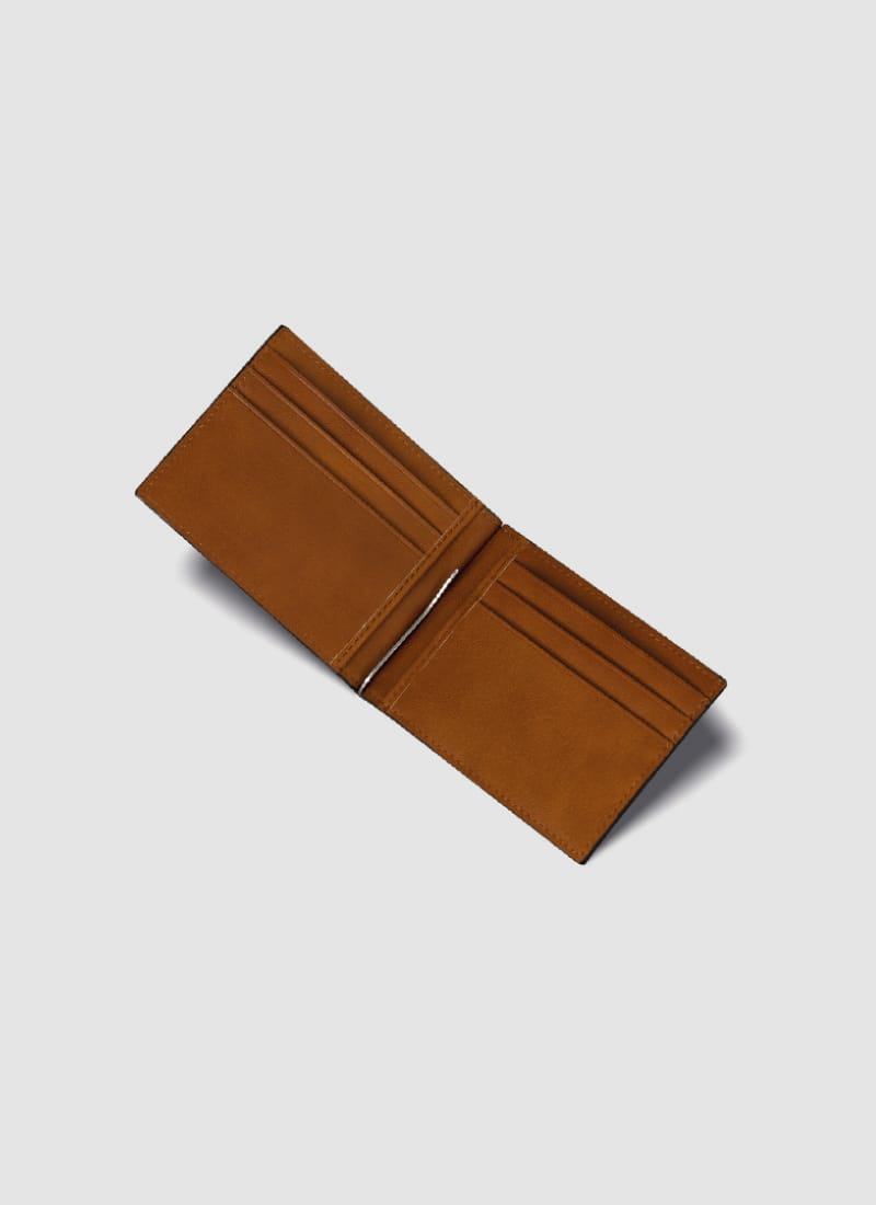 Language Shoes-Men-Wright Laser Money Clip-Premium Leather-Brown Colour-Leather Accessories