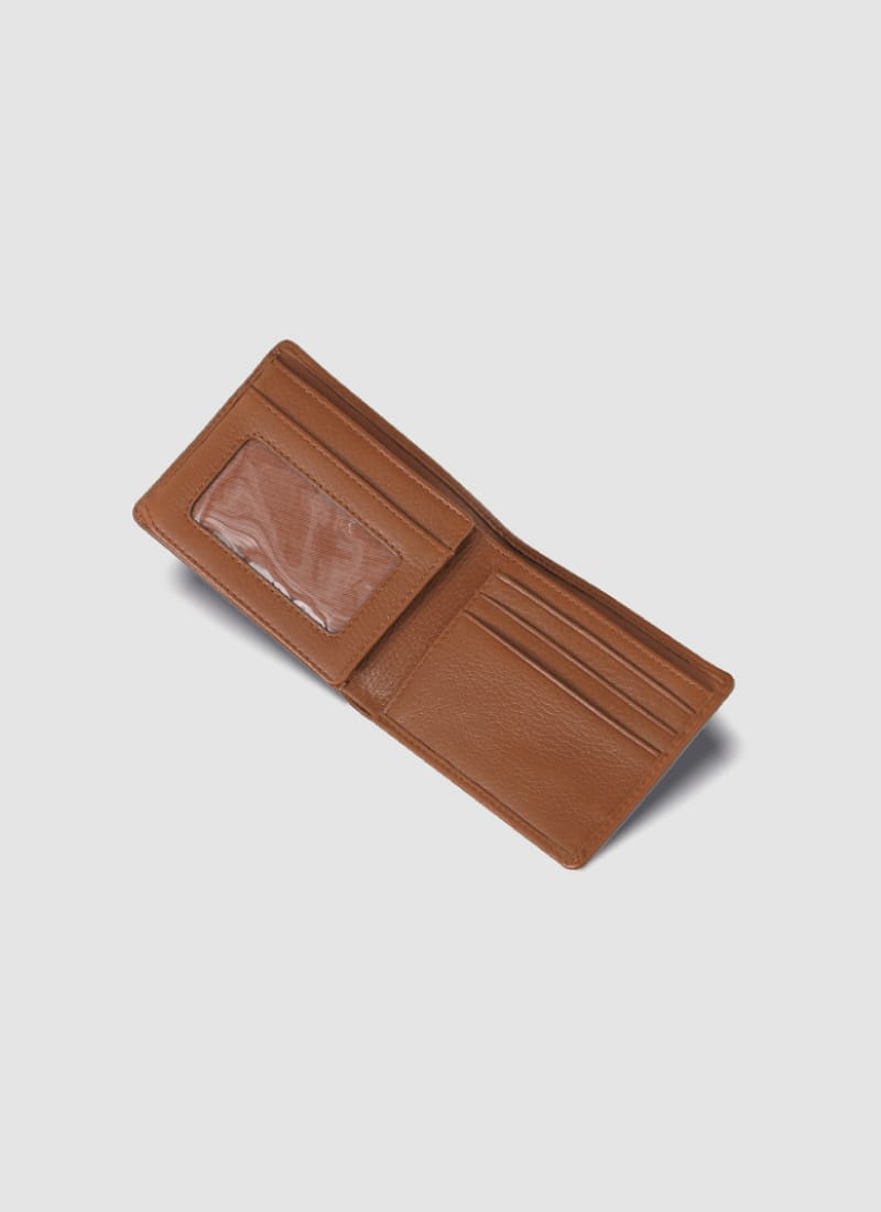 Language Shoes-Men-Dean Bi-fold Wallet-Premium Leather-Tan Colour-Leather Accessories