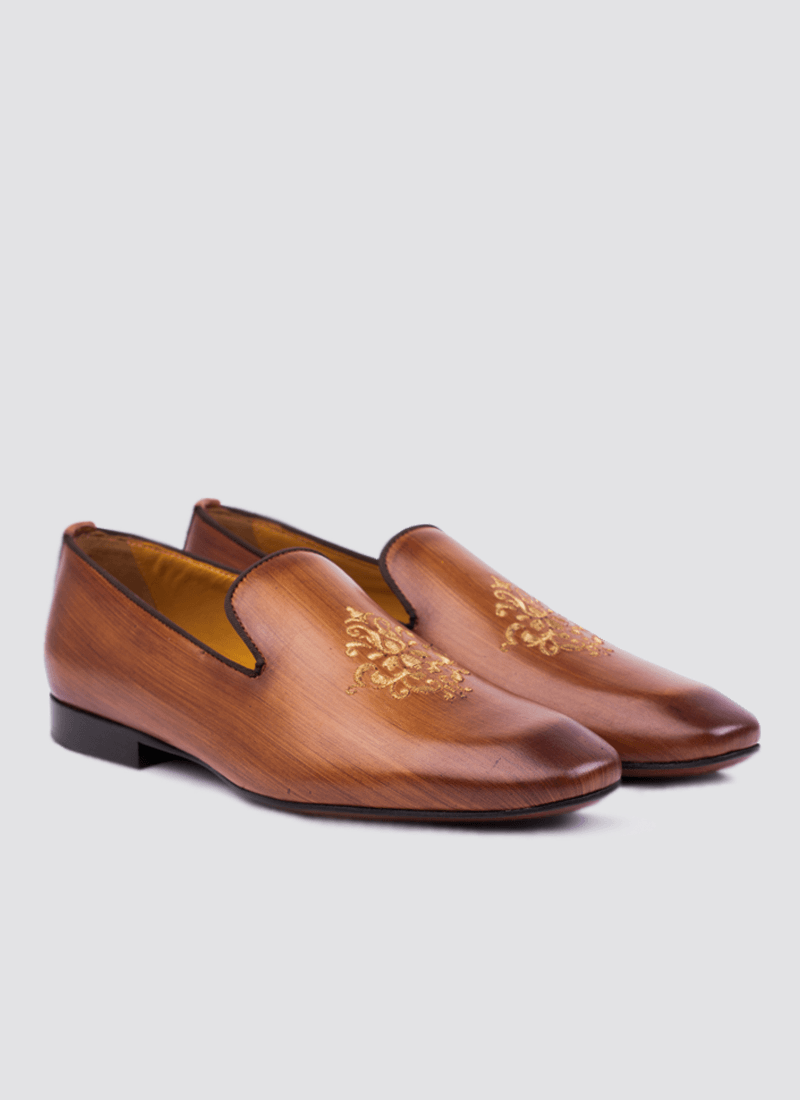 Language Shoes-Men-Shaan Loafer-Premium Leather-Tan Colour-Formal Shoe