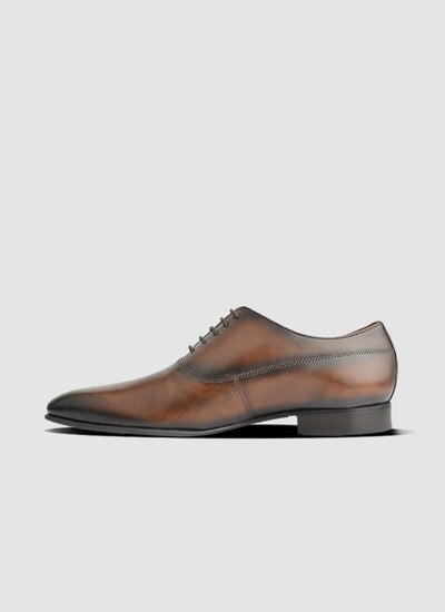 Language Shoes-Men-Scott Oxford-Premium Leather-Brown Colour-Formal Shoe