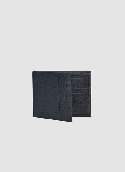 Language Shoes-Men-Maiz Bi-fold Wallet-Premium Leather-Black Colour-Leather Accessories